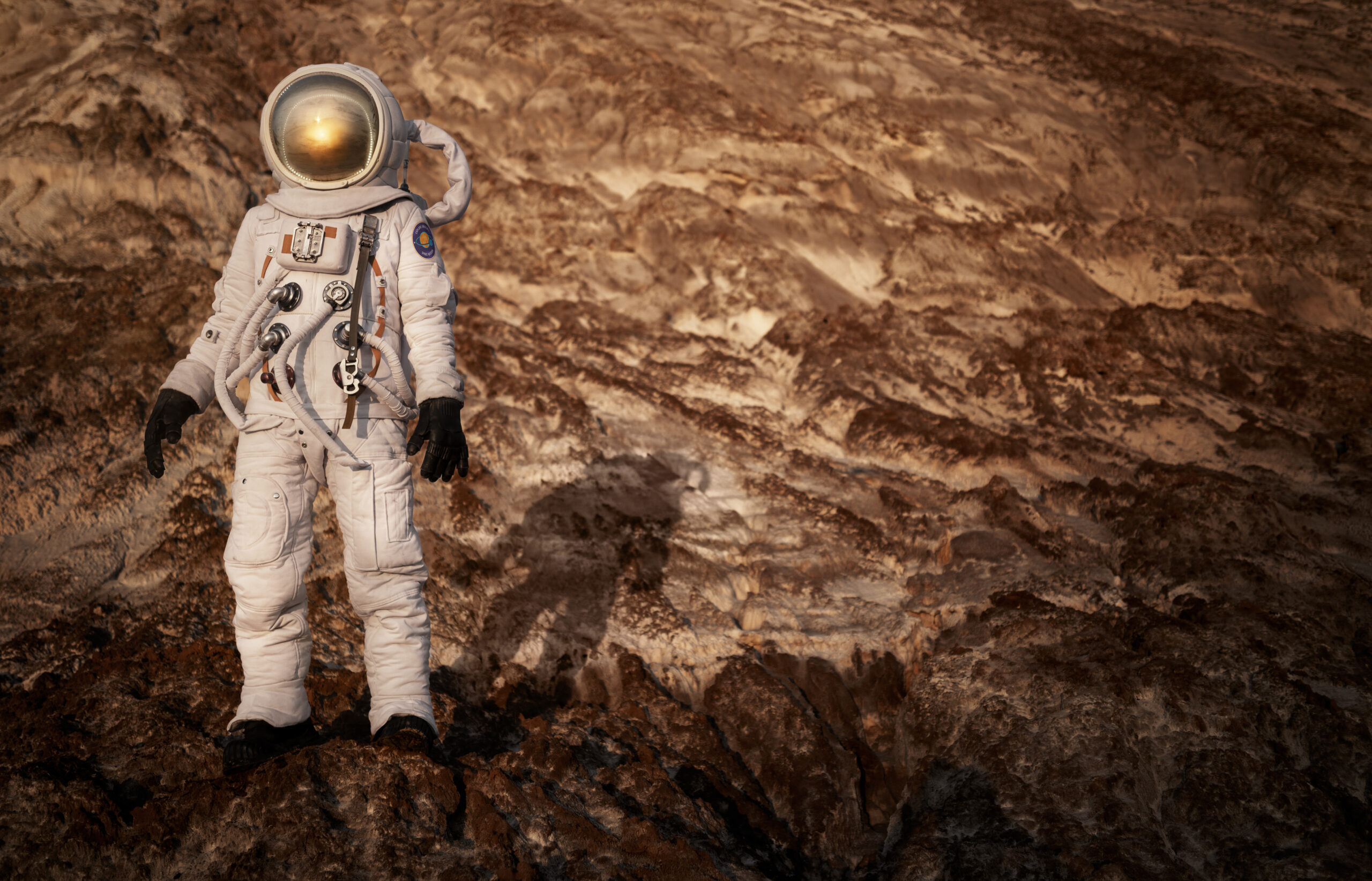 male-astronaut-exploring-surroundings-space-mission-another-planet